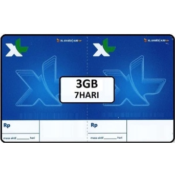 VOUCHER XL HOTROD 3GB 7HARI