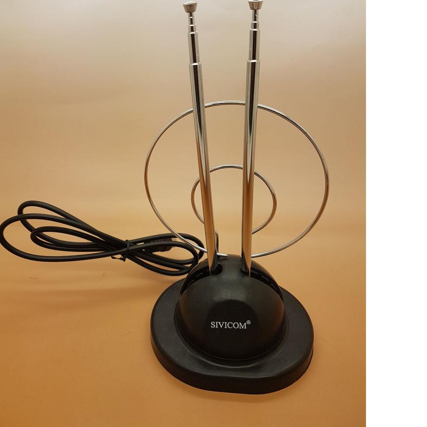 ➲ Antena TV Indoor VHF & UHF Antena TV Dalam Antena TV Tabung Antena TV Tarik Antena TV Kecil ○