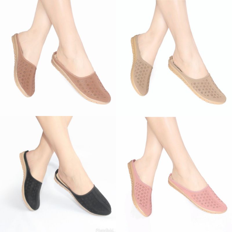 Sandal Wanita Slip On Slop / Selop Casual Murah WJ29