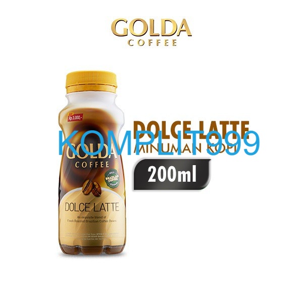 

GOLDA Coffee Dolce Latte Kopi Siap Minum Botol 200ML