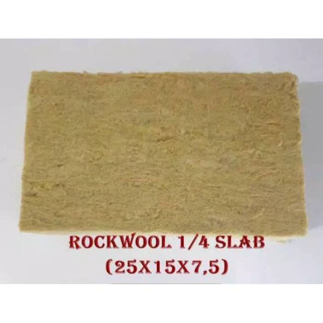 

Rockwool Murah 25 x 15 x 7,5 cm 1/4 Slab - Media Tanam Hidroponik Seperempat Slab