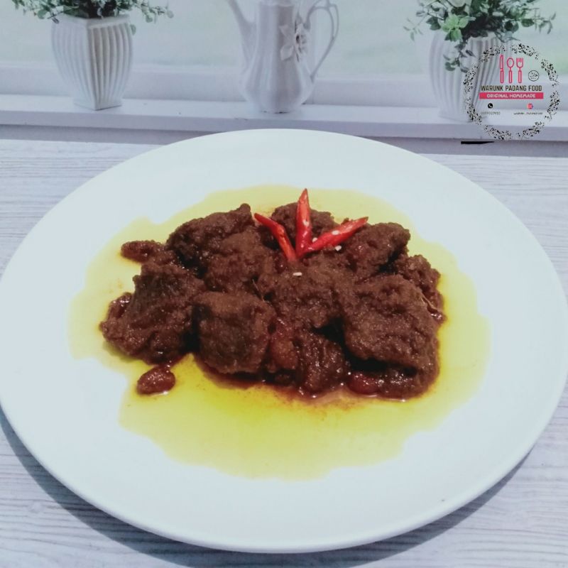 

Rendang daging sapi asli khas Padang Non MSG