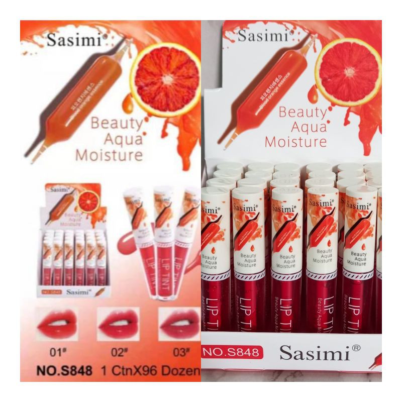 [LUSINAN] LIP TINT SASIMI BEAUTY AQUA MOISTURIZING No. S848