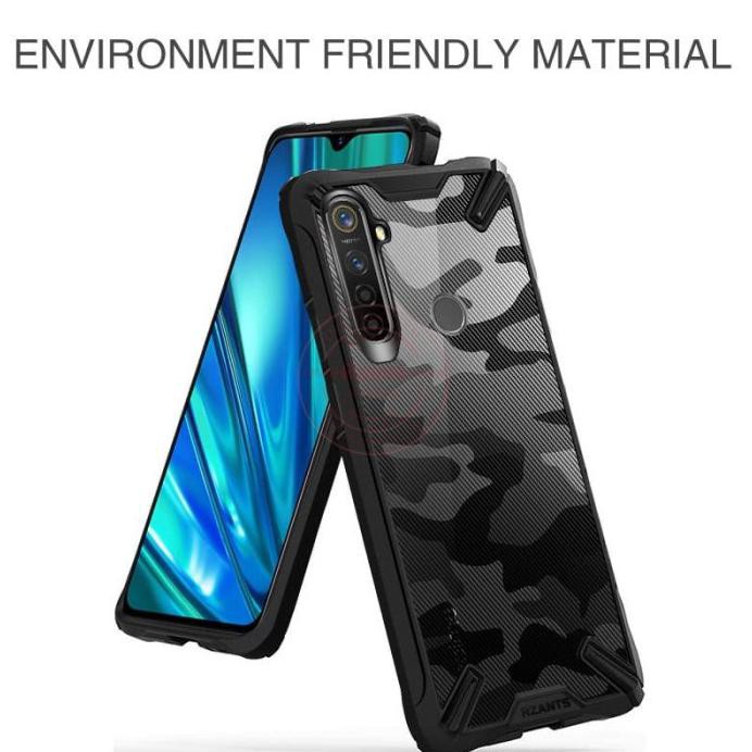 FINLAY CASE REALME 5 5I5S C3 RZANTS ARMY ARMOR CAMOUFLAGE BUMPER CLEAR RT1847