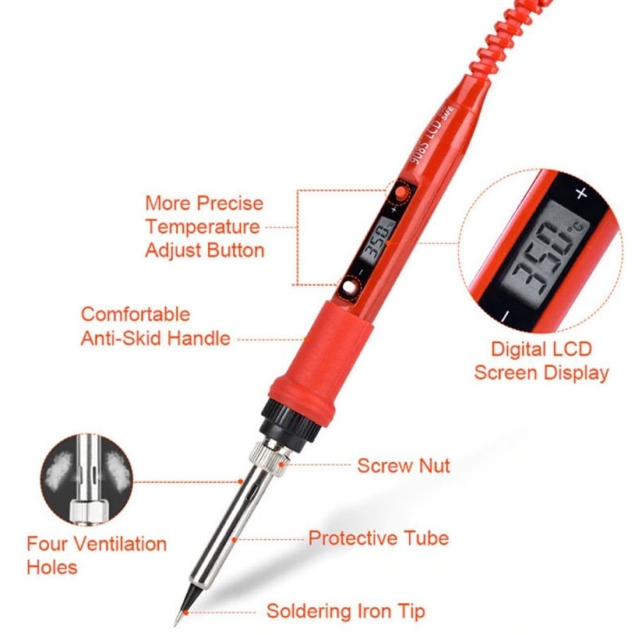 Soldering Iron 908S Solder 80W 80 Watt Temperature Control ADJUSTABLE