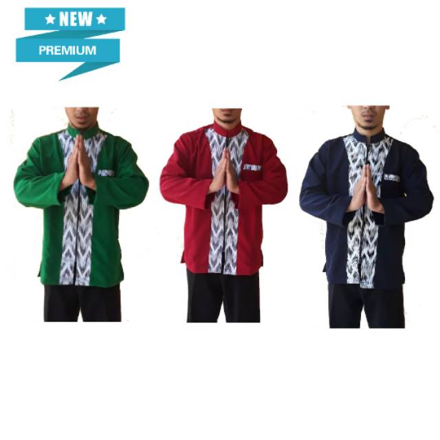Baju koko resleting terlaris