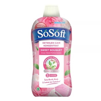 Sosoft Liquid Detergent Cair Botol 750ml