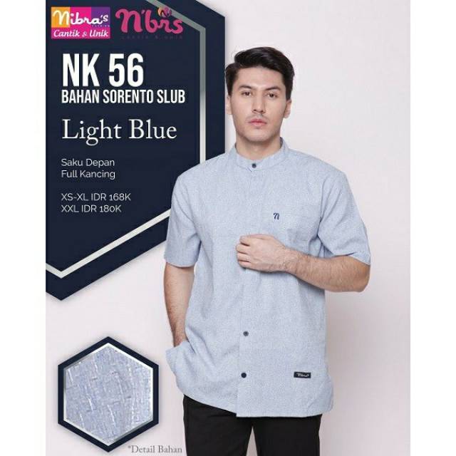 Baju Koko Lengan Pendek Terbaru Lebaran 2020 Nibras Nk 56 Bisa Cod Shopee Indonesia