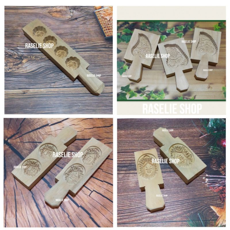 Cetakan Kayu Kue Ku / Kue Angku / Kue Thok / Kue Sagu / Kue Tok Tok