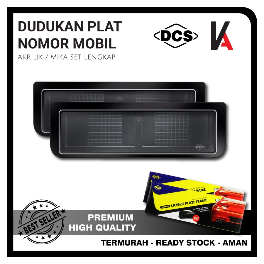 DCS Cover / Dudukan / Tempat / Frame / Breket / Bingkai / Rumah / Tatakan Plat Nomor Mobil Model Slim (1 PCS)