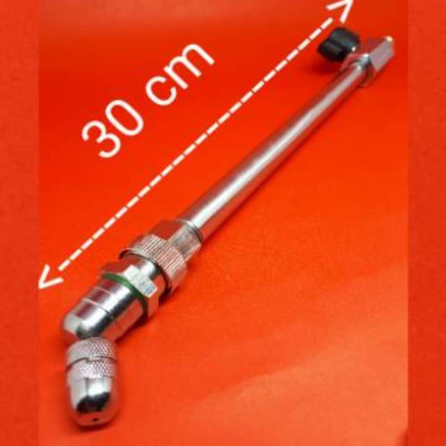 Alat cuci Motor Mobil Ac Nozzle Steam Jet Cleaner ITALY 30cm Leher Pipa DAPAT DIPUTAR Semprotan Air