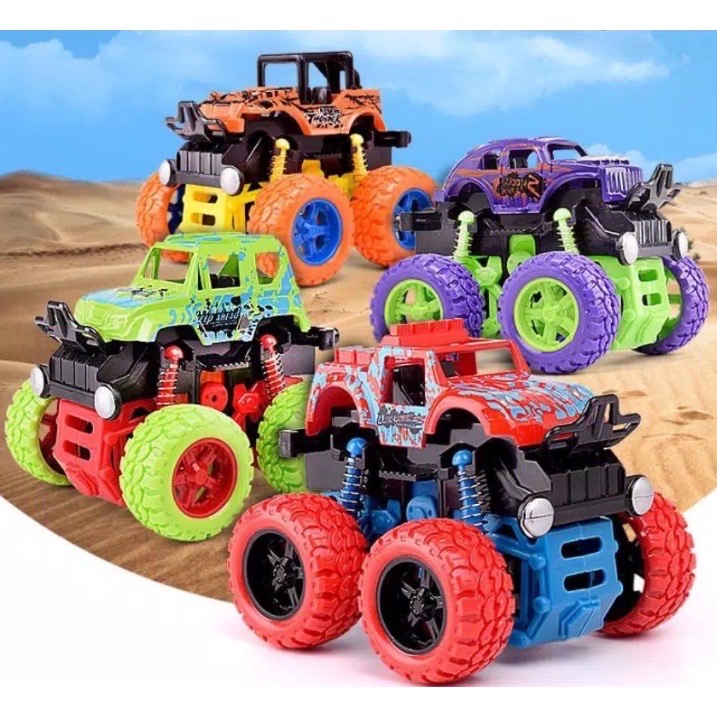 mainan anak Monster Zap Mainan Mobil Jip Zap JEEP ZEP JEP TRUCK Off Road 4 Drive Inertial Bigfoot JEEP TOYS 360 derajat