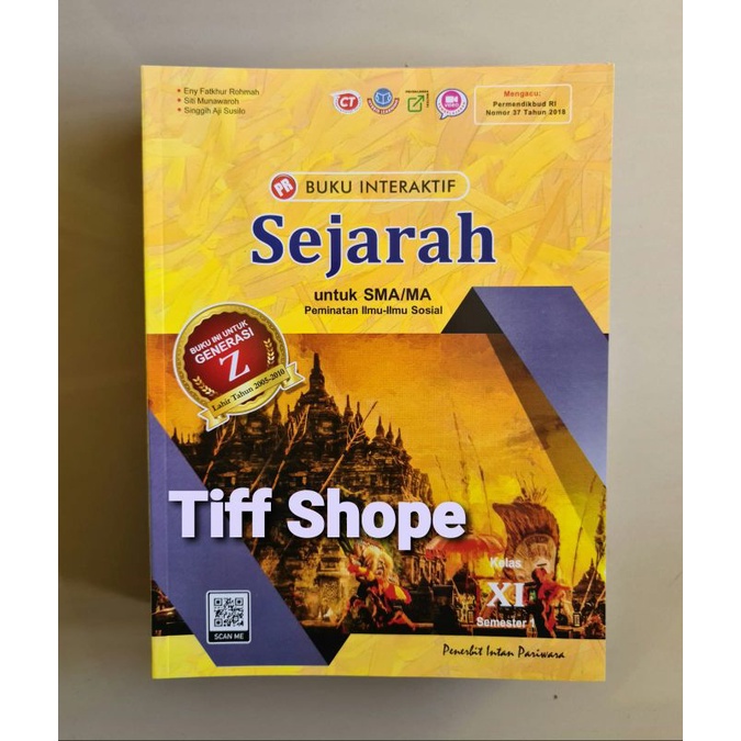 Buku PR/LKS interaktif sejarah peminatan kelas XI, 11 semester 1 (K13 revisi) tahun 2022 intan pariw