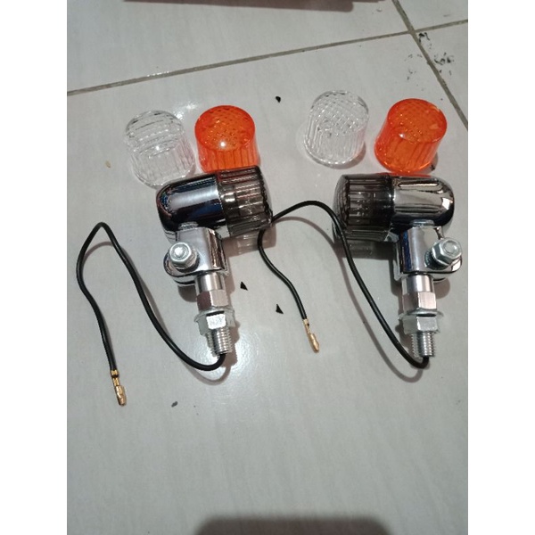 Lampu sein cb palu bulat /reting cb tryple mika