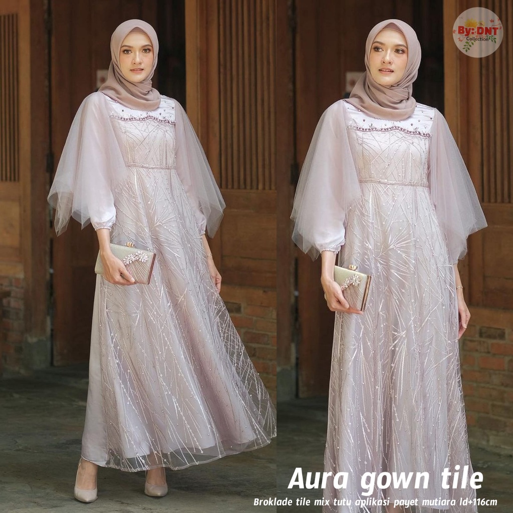 SISILIA - JUMBO READY GAMIS BROKAT NADINE LUNA VEKKA MODEL TERBARU | GAMIS WANITA MUSLIMAH SYAR'I ME