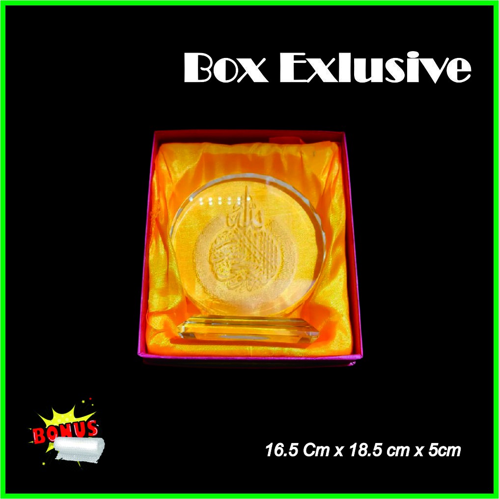 Kristal Kaligrafi Allah Miniatur Terbaik