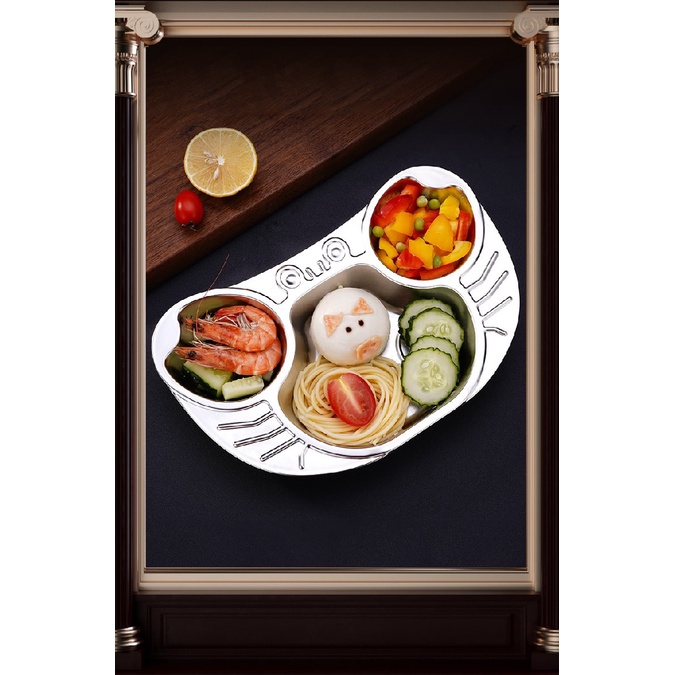 SSGP Piring Makan Anak Premium Stainless Steel Bentuk Kepiting