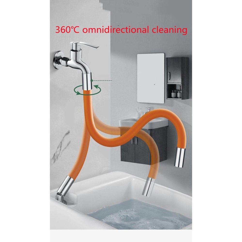 Extender Keran Universal Multifungsi Dapat Berputar 360 Derajat Untuk Kamar Mandi / Dapur