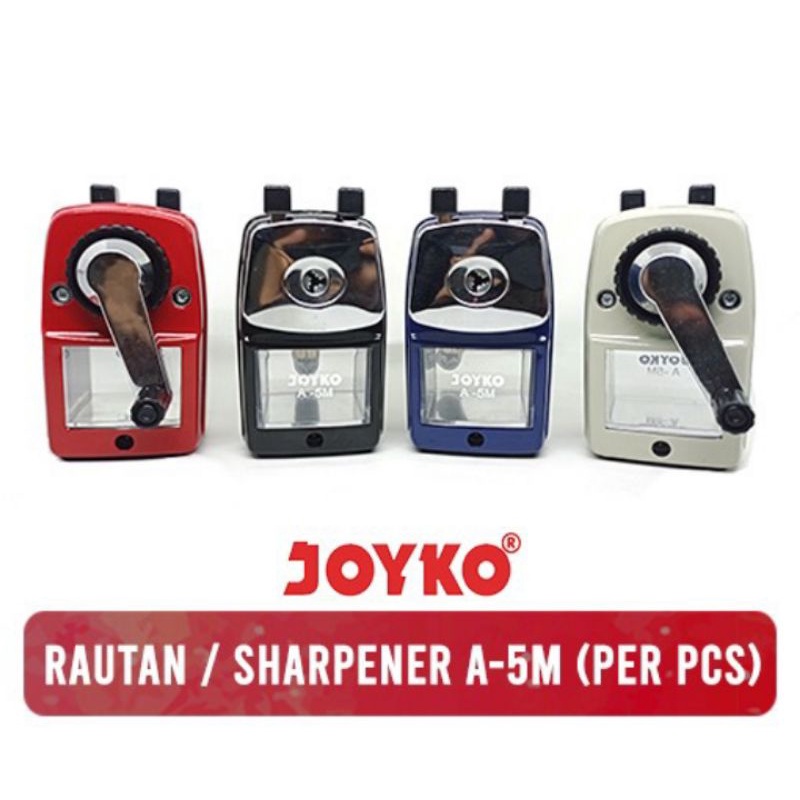 

JOYKO Rautan Putar / Pencil Sharpener A-5M / Serutan Pensil Meja A5M