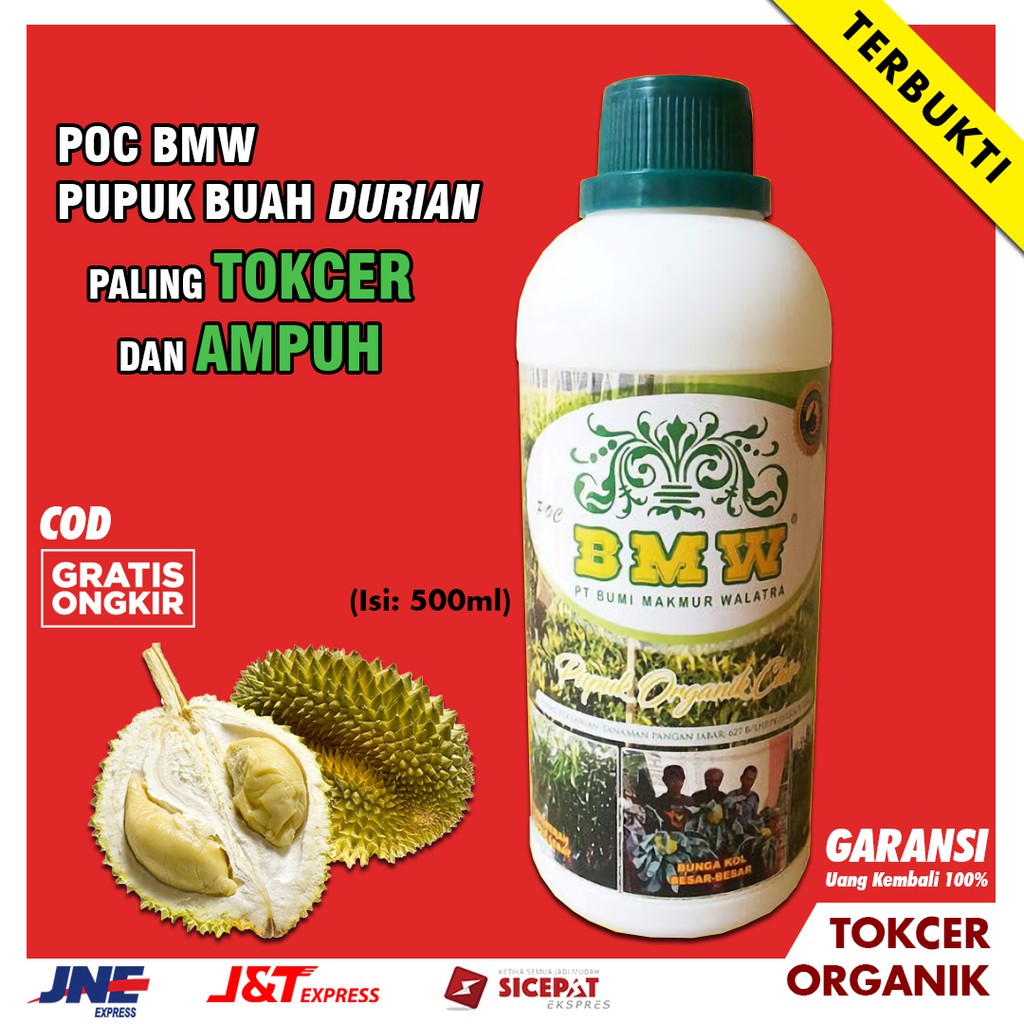 Pupuk Organik Cair Tanaman Perangsang Buah Durian POC BMW Shopee