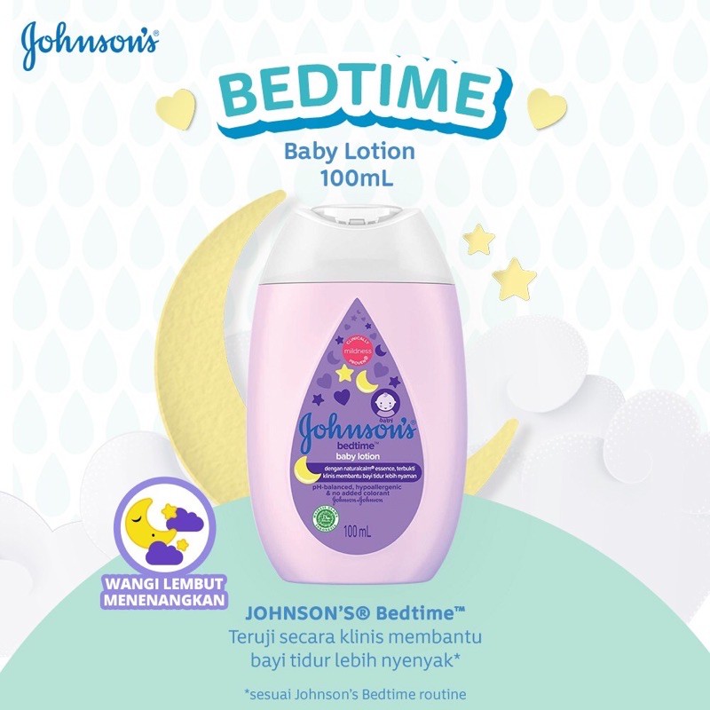 Johnson's jonson Baby Bedtime Lotion 100 &amp; 200ml / handbody bayi dan anak