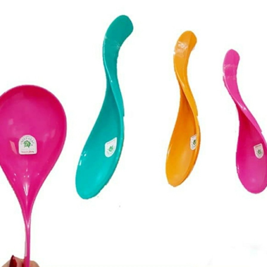 Centong Nasi Miyo Green Leaf Centong Centong Nasi Plastik Anti Lengket Sendok Nasi Restoran Rumah Ma