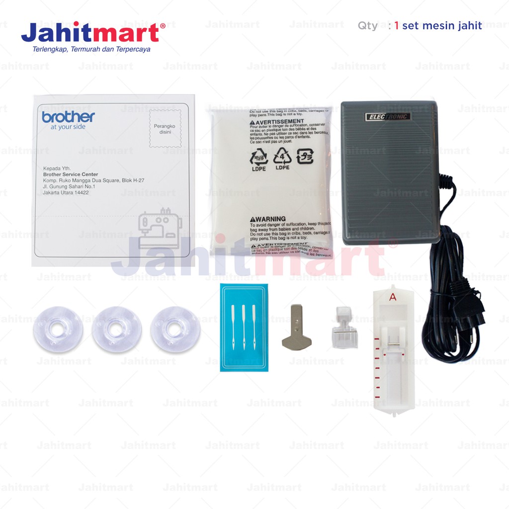 Mesin Jahit BROTHER JV1400 Portable Multifungsi-4