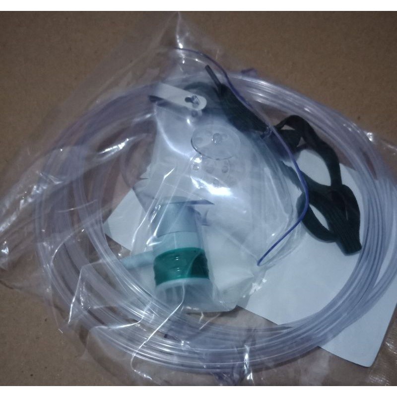 GEA Masker Oksigen Non Rebreathing Dewasa Anak - Oxygen Mask NRM
