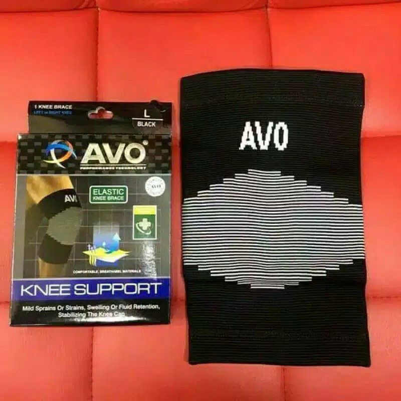 KNEE Support Avo Original, Deker Lutut, Knee Band, Pelindung Lutut