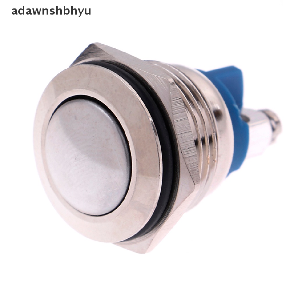 Adawnshbhyu 1Pc 16mm Tahan Air momentary metal push button switch Saklar Bulat