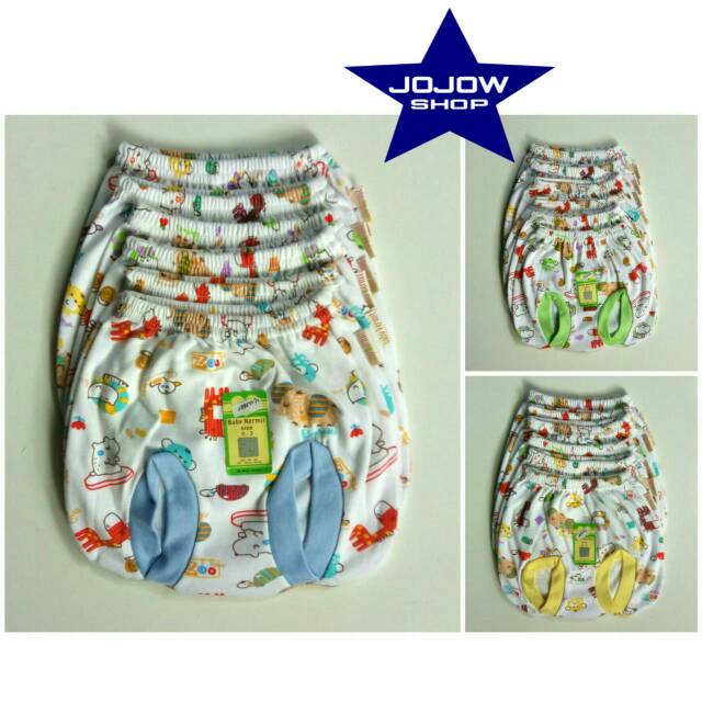 Grosir (6 pcs) Celana pop celana kodok bayi merk Baby Kermit