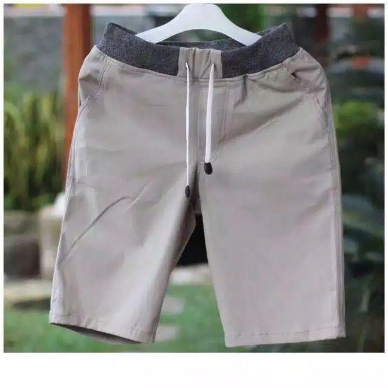 Celana Chino Pendek Pria mick pinggang karet rip katun twill surfing dewasa celana chinos