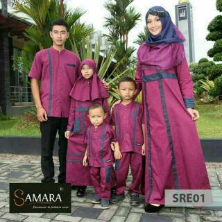 Baju Couple Muslim Ayah Ibu Dan Anak