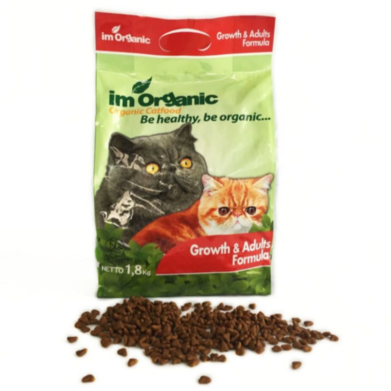 Im Organic Cat Food Growth and Adults Formula 1,8kg - Makanan Kucing