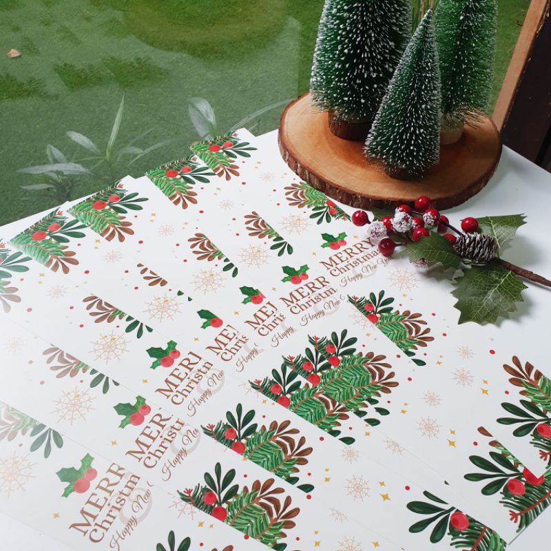 

Paper Belt Murah Christmas Tag Label Sleeve Kertas Xmas Souvenirs Hampers Natal Gift Kado