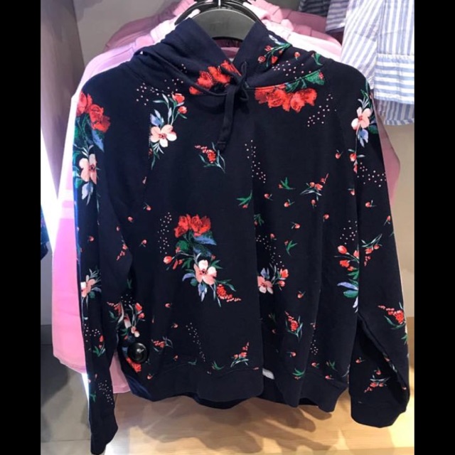 h&m floral hoodie