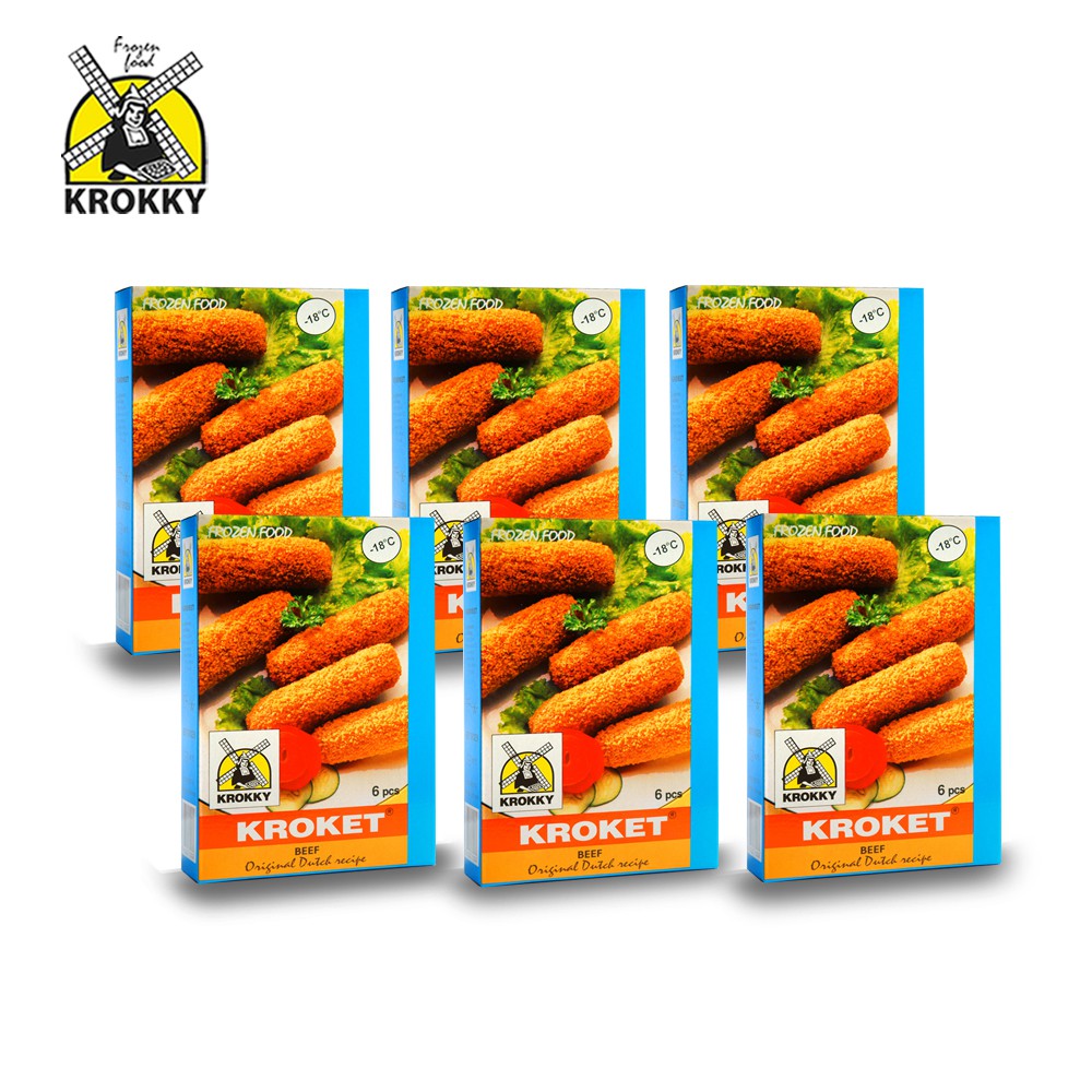 

Krokky Kroket Daging Sapi (6pack/36pcs)