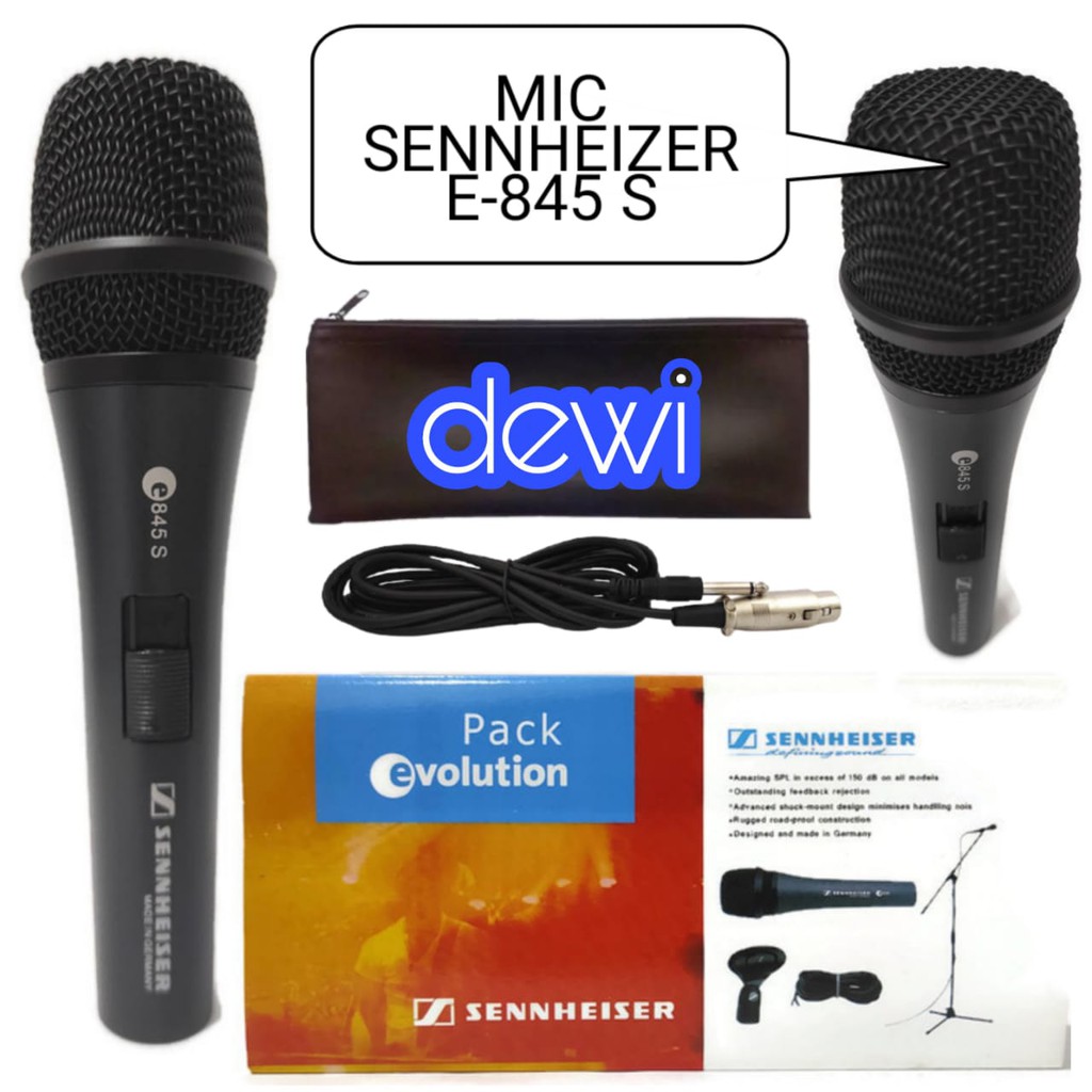 MIC SENNHEISER E845S / MIC KABEL SENNHEISER E 845 S / MIC SENNHEISER KABEL E-845 S