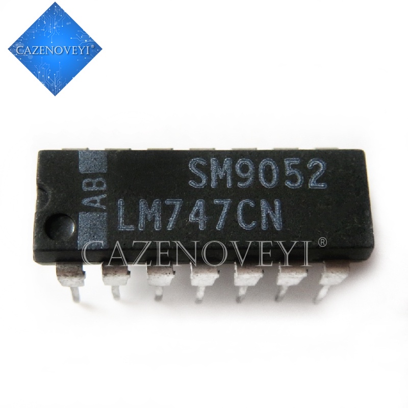 5pcs Ic Lm747Cn Lm747 Dip-14