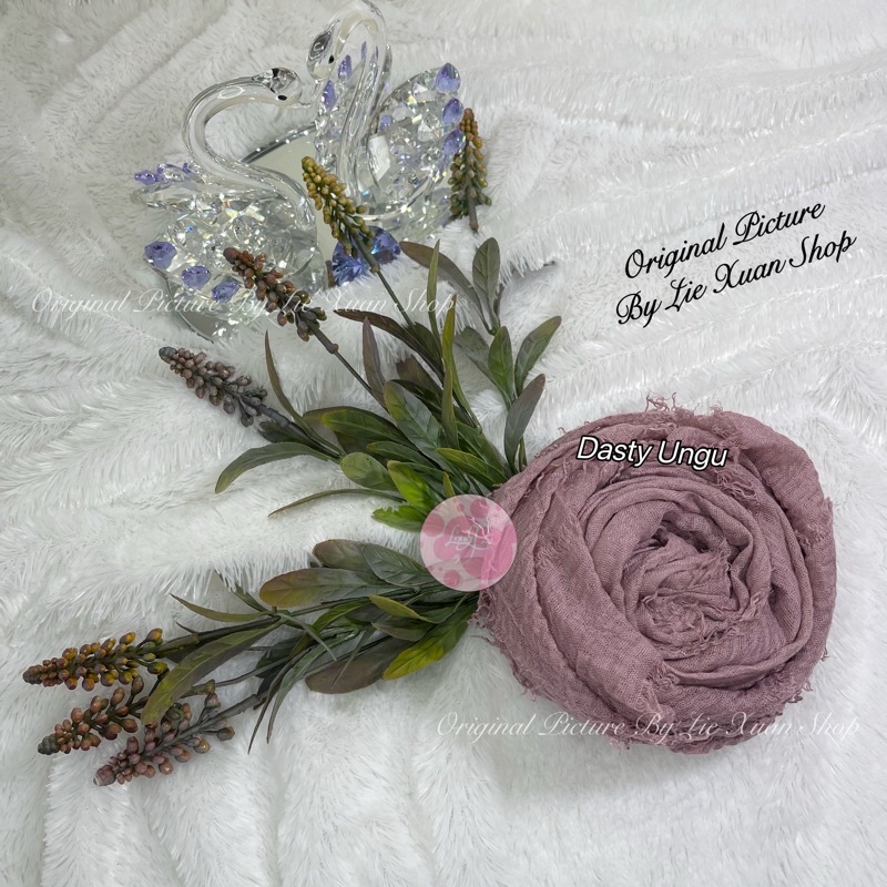 Pasmina Crincel Murah Pasmina Kusut Pasmina Negro-Dasy Ungu