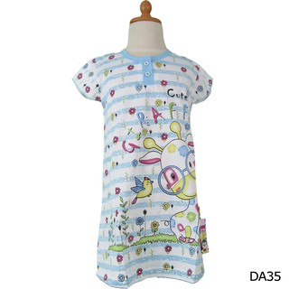 Dress Baju  Tidur  Daster Anak  4th Bahan  Kaos  Tebal Size M DA 34 35 25 Shopee Indonesia