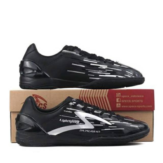 SEPATU SPECS ACCELERATOR LIGHT SPEED BLACK/SILVER ORIGINAL