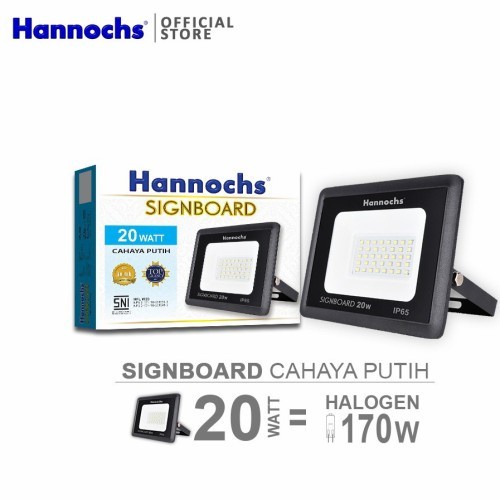 lampu sorot hannochs signboard LED 20 Watt / lampu pamflet