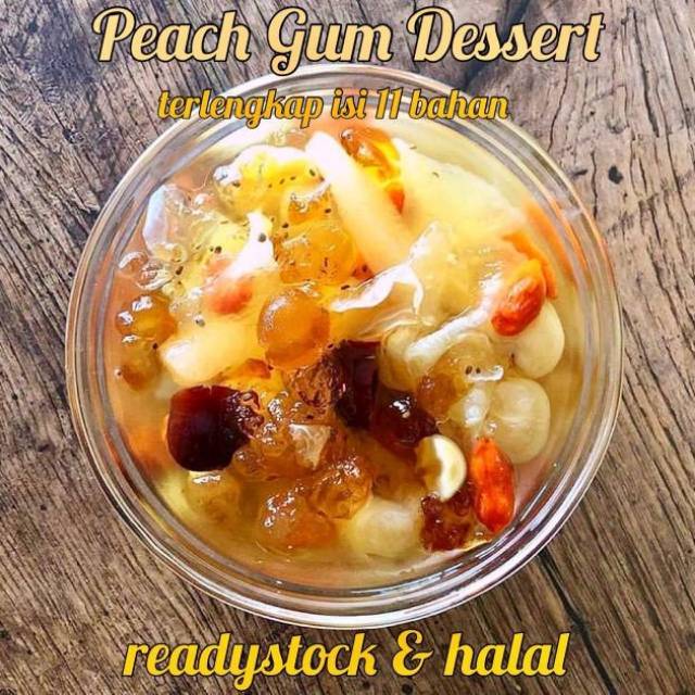 

(FREE ONGKIR) PEACH GUM DESSERT TERLENGKAP 2 PORSI/PEACH GUM MENTAH/TAO JIAO/XUEYAN/ANGCO/PEK BOK NI