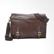 Fossil Defender Leather Tas Selempang Pria - Dark Brown