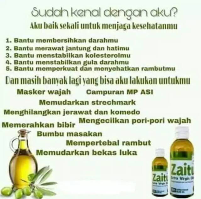 

Minyak Zaitun Grade A / EVOO / Zaitun / Sinai Olive Oil