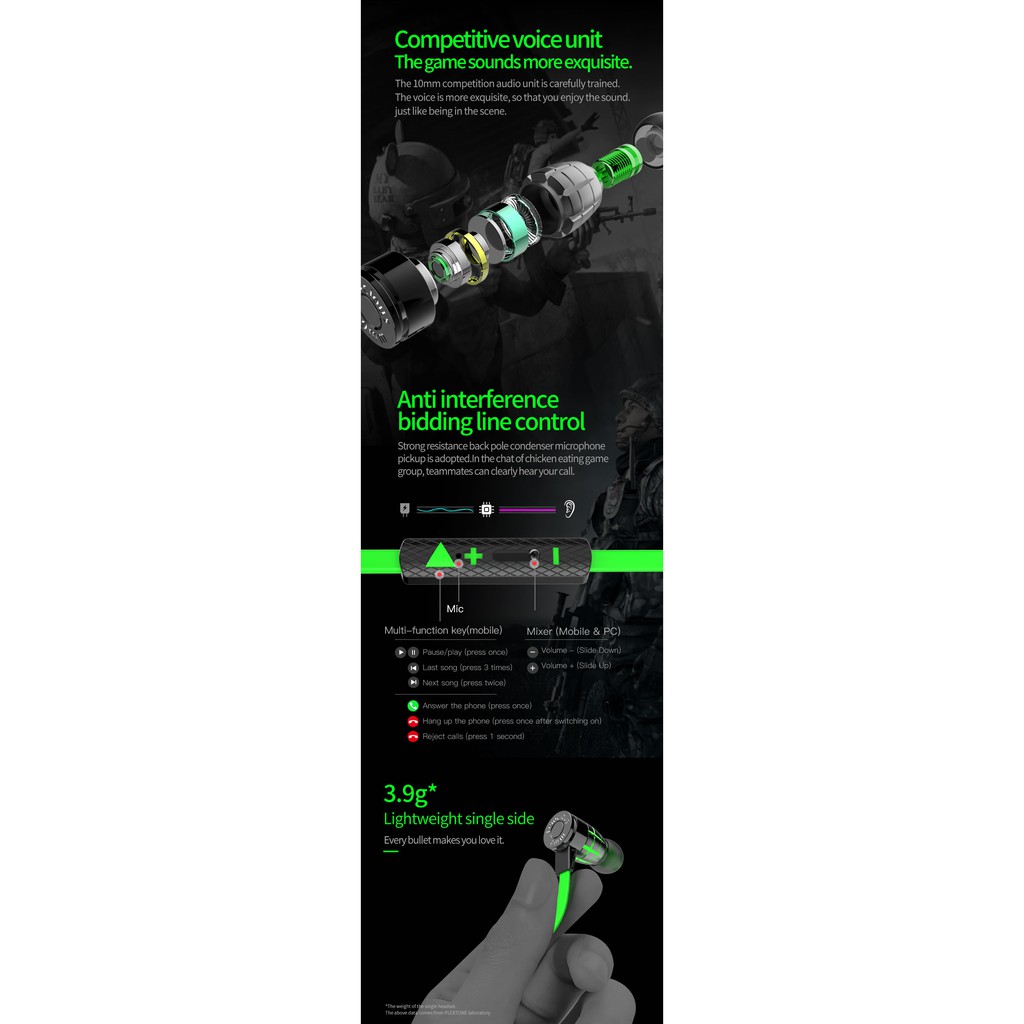 Earphone Gaming Headset HP Kualitas Premium Plextone G25