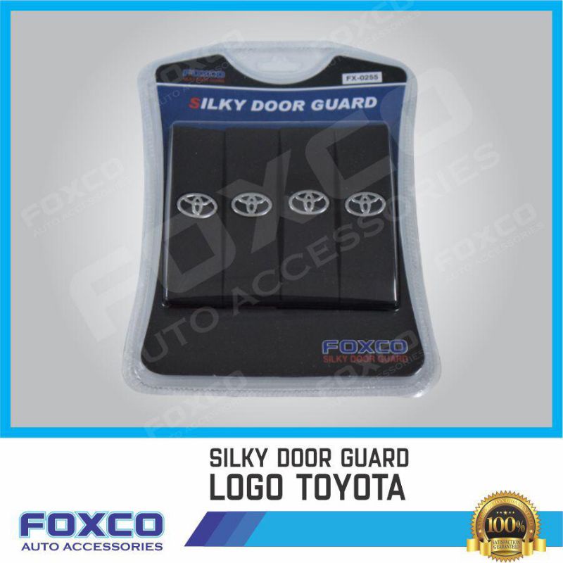 Foxco Silky Doorguard mobil logo toyota isi 4pcs