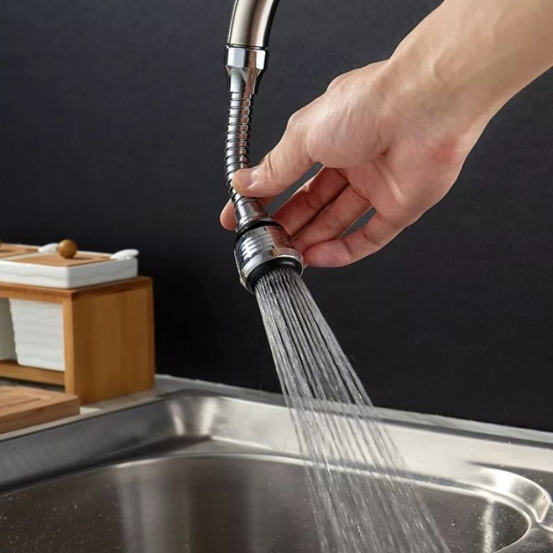 Sambungan Keran Air Wastafel Turbo Flex Faucet Flexible 360 Derajat