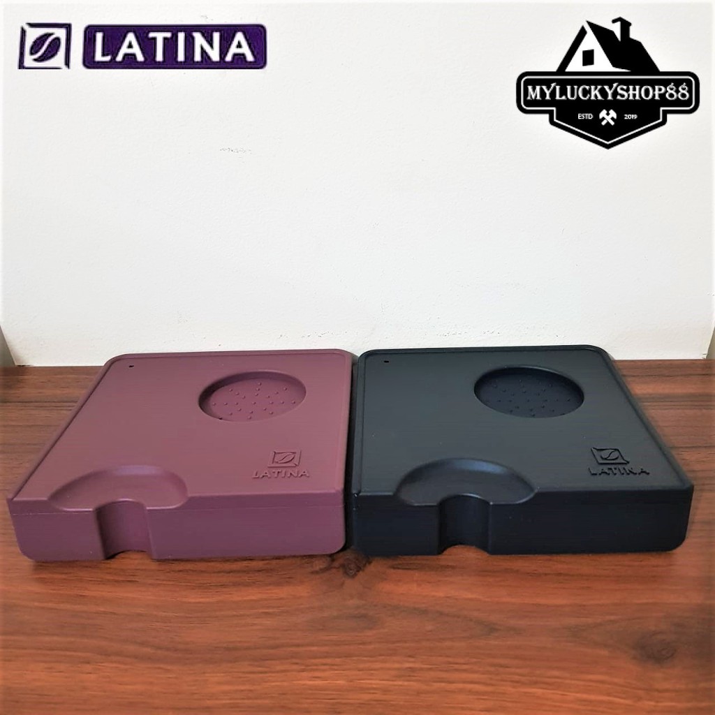 Latina Tamping Mat Square Silikon Alas Portafilter Espresso Kopi Coffee